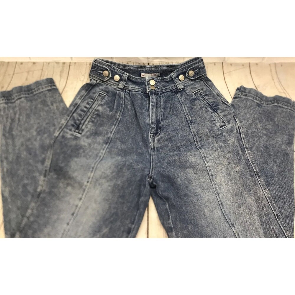 SO Denim Jeans Size 7/28 Distressed Waist Mom High Rise Y2K Retro Boho